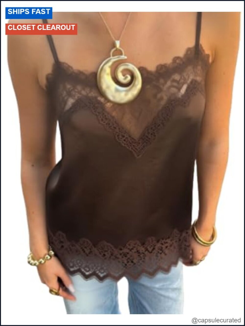 Lace Trim Satin Cami Top V Neck Spaghetti Strap Y2k Silky Camisole Tank